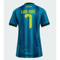 Camiseta Colombia Luis Diaz #7 Segunda Equipación Replica Mundial 2026 para mujer mangas cortas